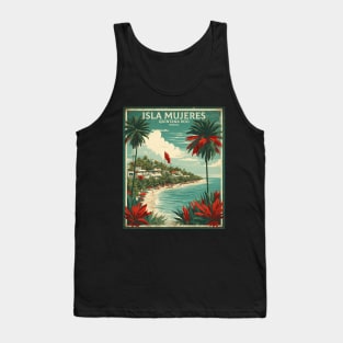 Isla Mujeres Quintana Roo Mexico Tourism Travel Vintage Tank Top